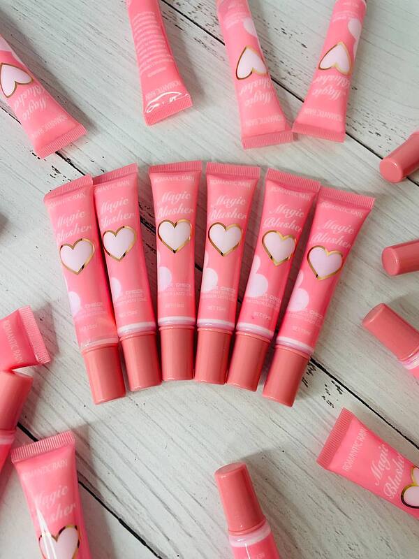 رژ گونه و بالم لب حرارتی صورتی پاستیلی