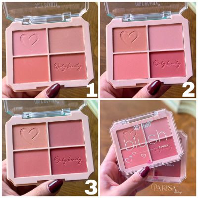 پالت رژگونه 4 رنگ Only Beauty