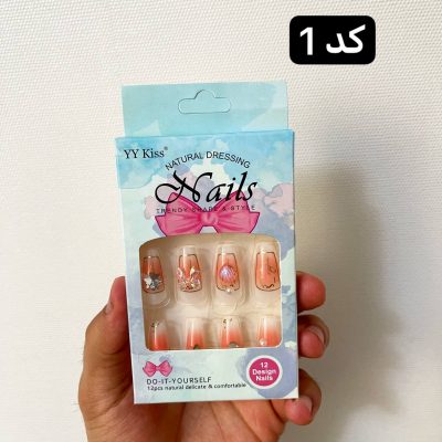 ناخن مصنوعی همراه با چسب دوطرفه