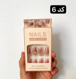 ناخن مصنوعی به همراه چسب دوطرفه