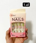 ناخن مصنوعی به همراه چسب دوطرفه