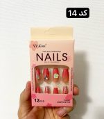 ناخن مصنوعی به همراه چسب دوطرفه