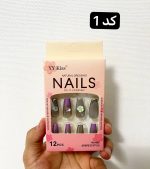 ناخن مصنوعی به همراه چسب دوطرفه