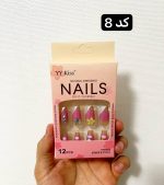 ناخن مصنوعی به همراه چسب دوطرفه