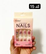 ناخن مصنوعی به همراه چسب دوطرفه