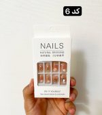 ناخن مصنوعی نوک پهن به همراه پسب دوطرفه