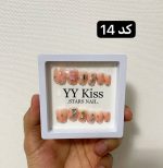 ناخن مصنوعی کوتاه قابدار همراه با چسب دوطرفه