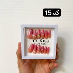 ناخن مصنوعی بلند قابدار به همراه چسب دوطرفه