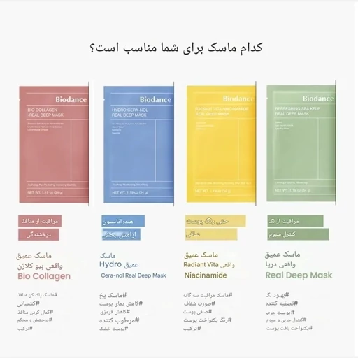 ماسک صورت ورقه ای بایودنس