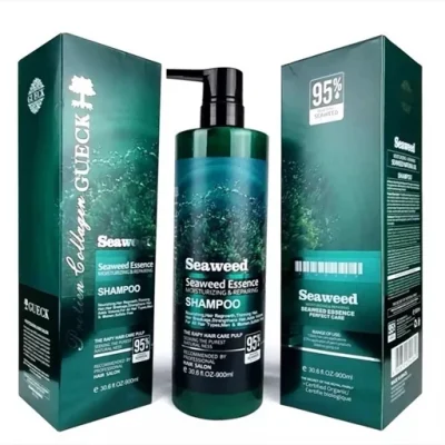 شامپو مو جلبک دریایی بدون سولفات و ترمیم کننده و ضد ریزش سیوید گویک حجم 1000 میل Seaweed