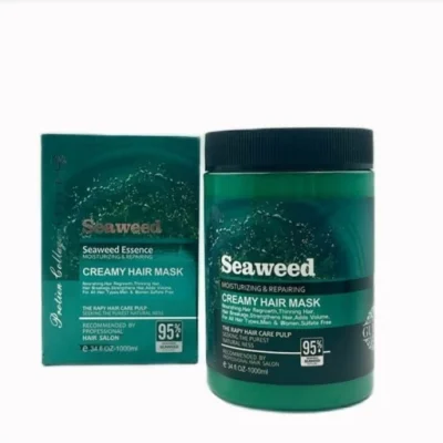 ماسک مو جلبک دریایی بدون سولفات و ترمیم کننده و ضد ریزش سیوید گویک حجم 1000 میل Seaweed