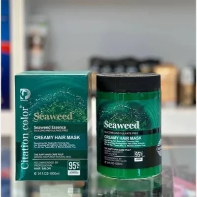 ماسک مو جلبک دریایی بدون سولفات و ترمیم کننده و ضد ریزش سیوید گویک حجم 1000 میل Seaweed